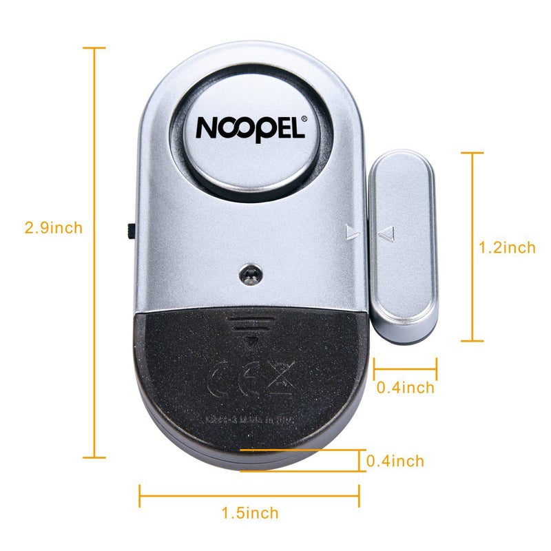 NOOPEL Door Alarms for Kids Safety, 6 Pack 120dB Pool Alarm Sensor for Doors and Windows, Window Alarms for Home Security, Burglar Intruder Entry Alert for Toddlers Personal Security - Image 3